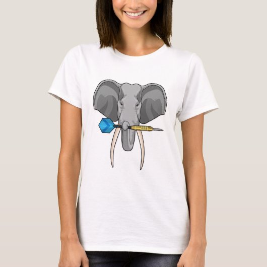 Elephant in Darts met Dart T-shirt (Voorkant)