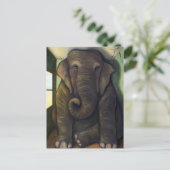 Elephant in de kamer briefkaart (Staand voorkant)