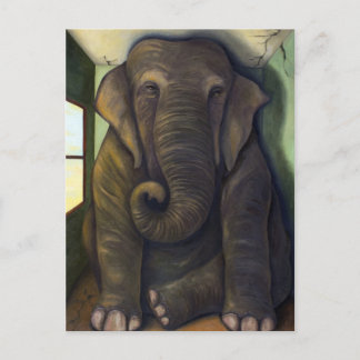 Elephant in de kamer briefkaart