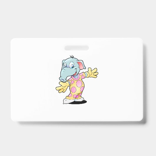Elephant in Pajamas Badge (Voorzijde)