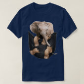 Elephant in Pocket Funny Elephant Lover Gifts T-shirt (Design voorkant)