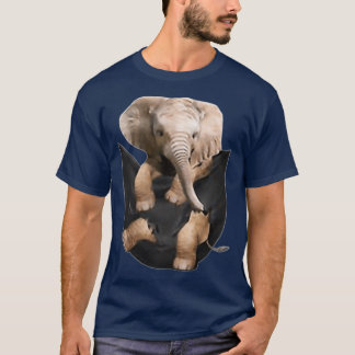 Elephant in Pocket Funny Elephant Lover Gifts T-shirt