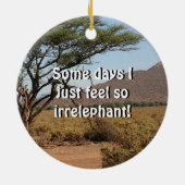 Elephant in Samburu National Reserve Keramisch Ornament (Achterkant)