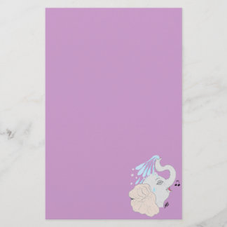 Elephant in Shower Stationery Briefpapier