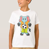 Elephant in Soccer Sports T-shirt (Voorkant)
