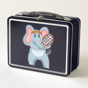 Elephant in Tennis met Tennis racket