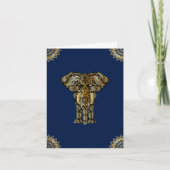 Eléphant indien d'or bleu (Devant)