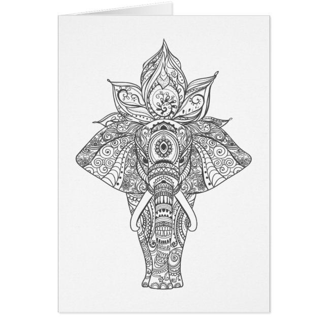 Éléphant inspiré (Devant)