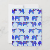 Elephant, Invitation d'anniversaire (Dos)