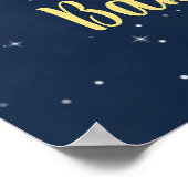 Eléphant Jaune et Baby shower de la marine Affiche (Coin)