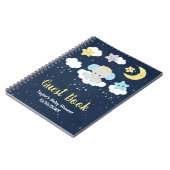 Elephant Jaune et Marine Baby shower Livre d'invit (Côté gauche)