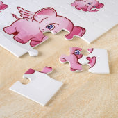 Elephant Jigzaag Puzzle Legpuzzel (Zijkant)