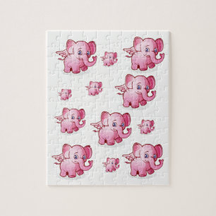 Elephant Jigzaag Puzzle Legpuzzel