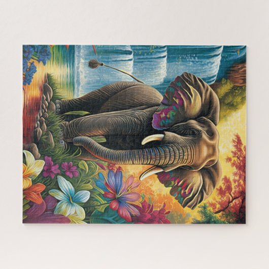 Elephant Jigzaag Puzzle Legpuzzel (Horizontaal)