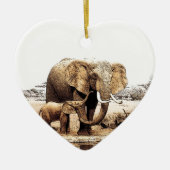 Elephant Keramisch Ornament (Voorkant)