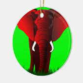 Elephant Keramisch Ornament (Links)