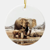 Elephant Keramisch Ornament (Voorkant)