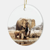 Elephant Keramisch Ornament (Links)