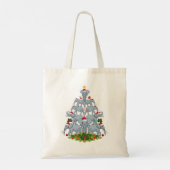 Elephant kerstboom Merry Xmas Elephant Gifts Tote Bag (Achterkant)
