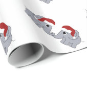 Elephant Kerstmis Cadeaupapier (Rol Hoek)