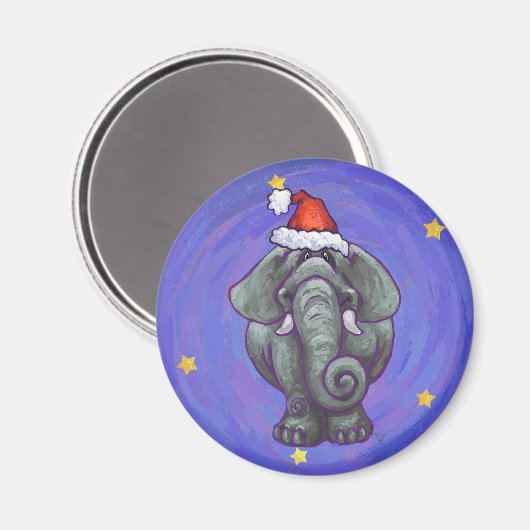 Elephant Kerstmis Magneet (Voorkant / Achterkant)