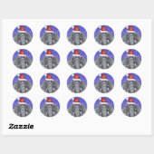 Elephant Kerstmis Ronde Sticker (Vel)