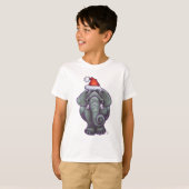 Elephant Kerstmis T-shirt (Voorkant volledig)