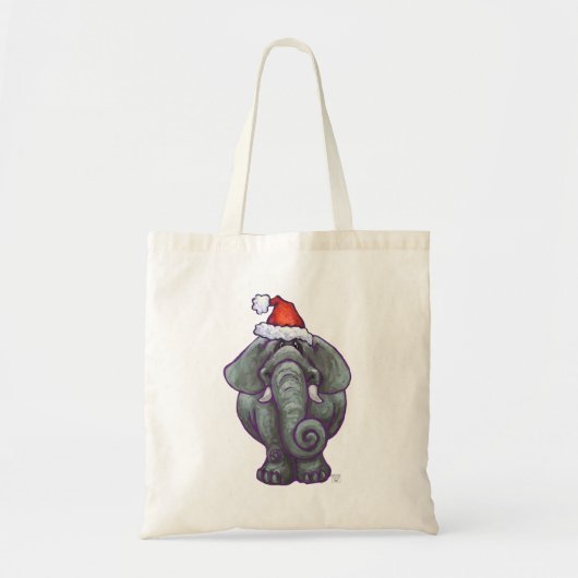 Elephant Kerstmis Tote Bag (Voorkant)