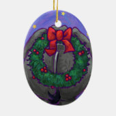 Elephant kerstversiering keramisch ornament (Achterkant)