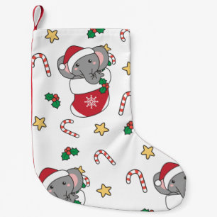 Elephant Kerstwinter Winter Animals Elephants Kleine Kerstsok