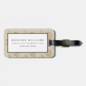 Elephant Khaki Caravan Pattern Bagagelabel (Achterkant horizontaal)