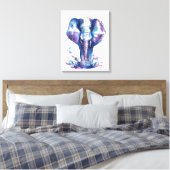 Elephant Kinder kunst Canvas Afdruk (Insitu (Slaapkamer))