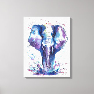 Elephant Kinder kunst Canvas Afdruk