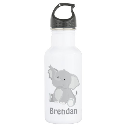 Elephant Kinder Personalized Waterfles (Voorkant)