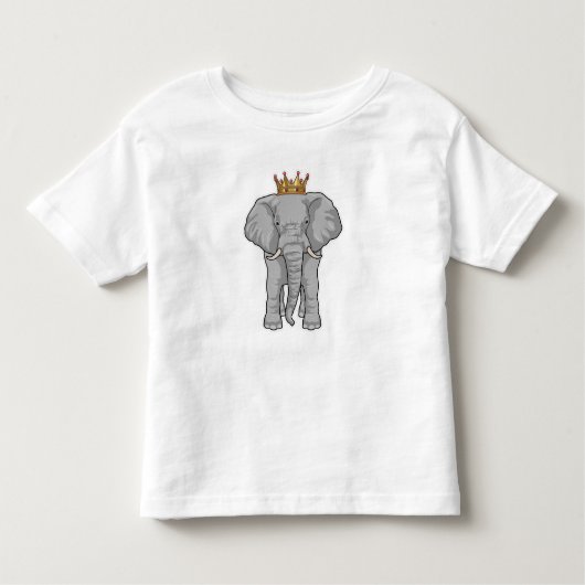 Elephant King Crown Kinder Shirts (Voorkant)