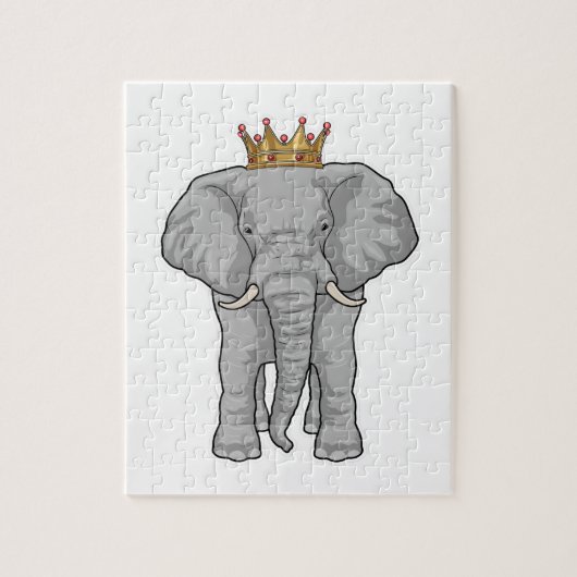 Elephant King Crown Legpuzzel (Verticaal)