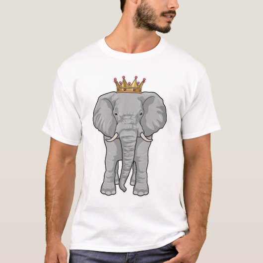 Elephant King Crown T-shirt (Voorkant)