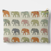 Elephant kleurrijk dierenpatroon hedendaags etui (Achterkant)