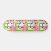 Elephant Letter E Skateboard (Horizontaal)