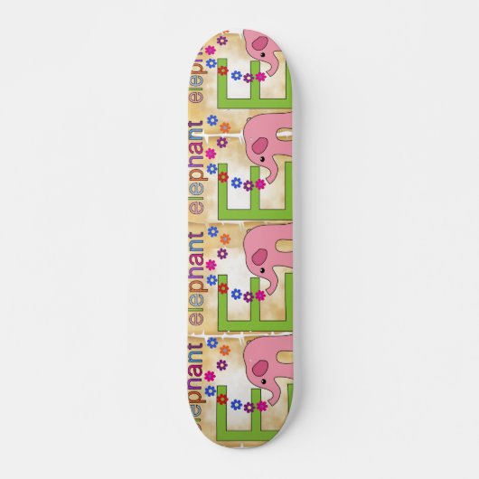 Elephant Letter E Skateboard (Voorkant)