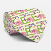 Elephant Letter E Stropdas (Opgerold)