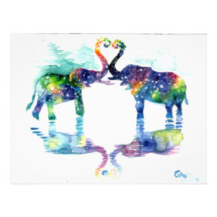 Elephant-liefde Foto Afdruk
