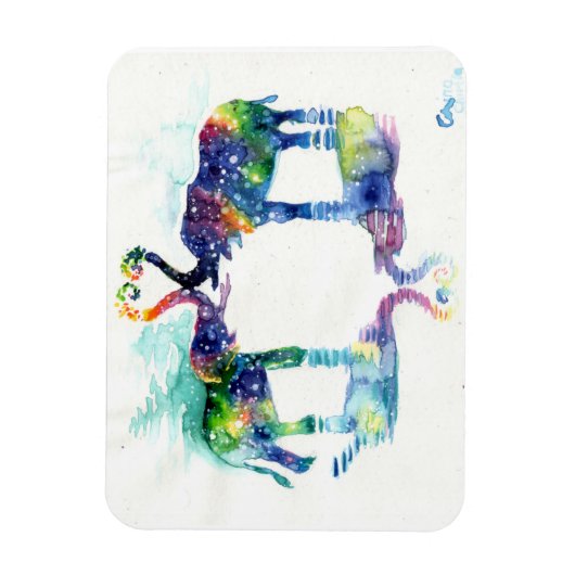 Elephant-liefde Magneet (Verticaal)