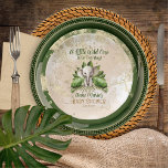Elephant Little Wild One Est En Chemin Baby shower<br><div class="desc">Présentant notre captivante collection de Modèles Baby showers d'éléphants "Un petit éléphant sauvage est en route", où le charme adorable d'un bébé éléphant rencontre la luxuriance d'une jungle tropicale. Préparez-vous à célébrer l'arrivée imminente d'un bébé ou d'une petite fille précieux avec ce design enchanteur, avec un petit éléphant doux reposant...</div>