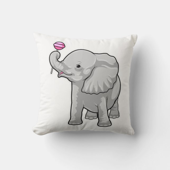 Elephant Lollipop Kussen (Voorkant)