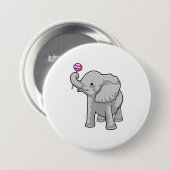 Elephant Lollipop Ronde Button 7,6 Cm (Voorkant /achterkant)