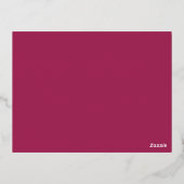 Elephant & Lotus Wedding Details Informatie Kaart (Achterkant)