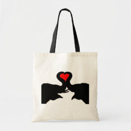 Elephant love bag tote bag