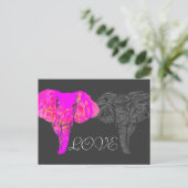 ELEPHANT LOVE BRIEFKAART (Staand voorkant)