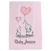 Elephant Love Design Sac cadeau (Dos)